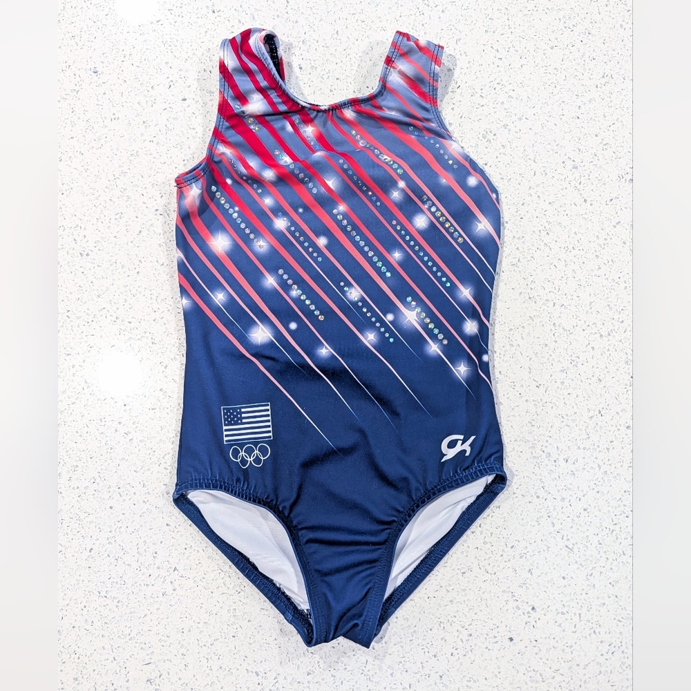 OFFICIAL TEAM USA Competition GK Elite Gymnastics Leotard Small OLYMPIC REPLICA